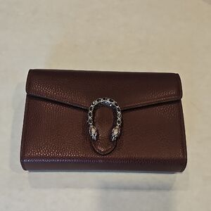 Gucci Dark Brown Leather Clutch